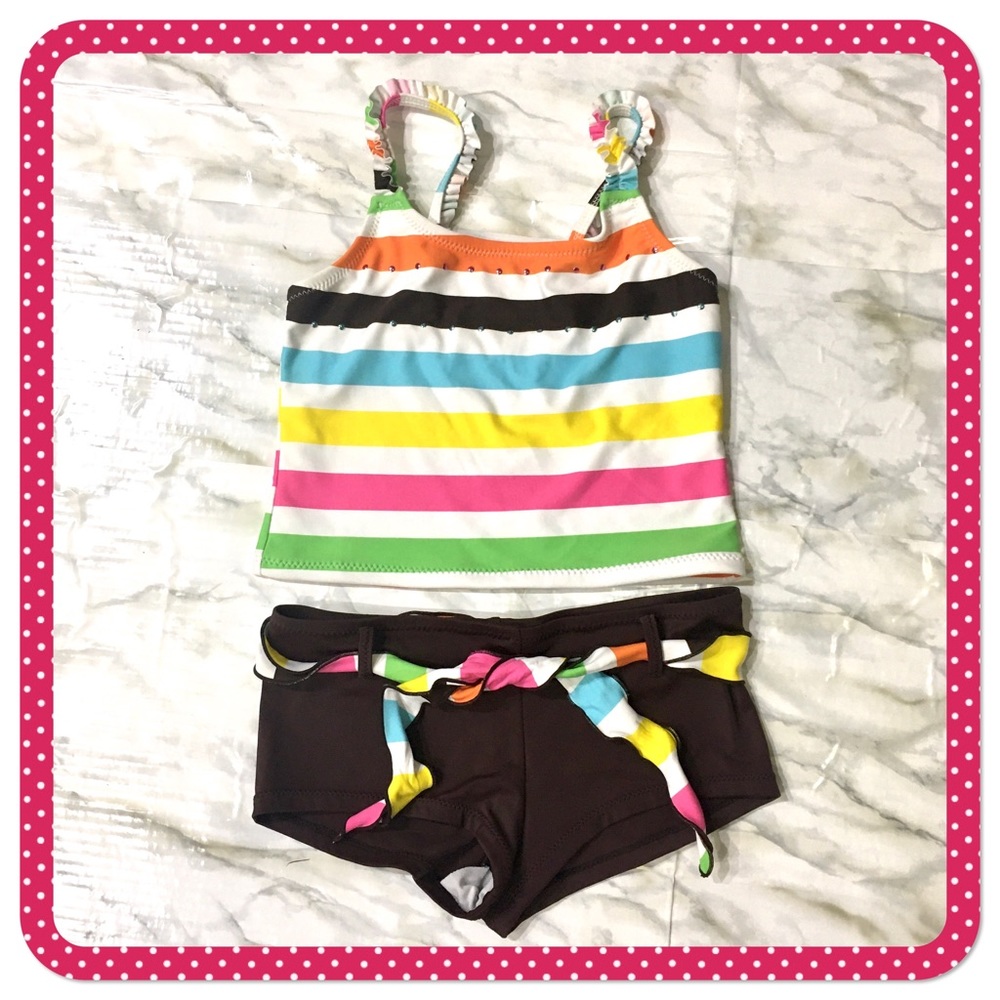 💝 MALIBU DREAM GIRL 💝 2 piece swimsuit for girls size 10